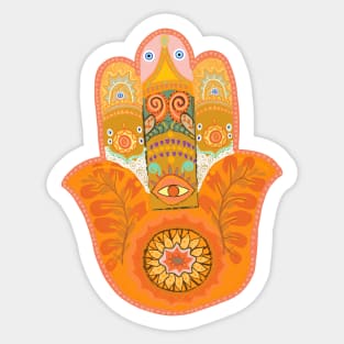 Warm Hamsa Design Sticker